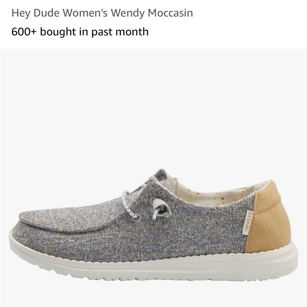 Size 9 - Hey Dude Wendy moccasin sneaker. Brand new with tags.